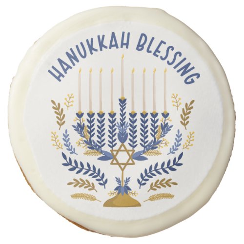 Hanukkah Blessings  Sugar Cookie