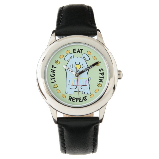 Hanukkah Blue Dog Watch Personalize (Front)