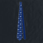 Hanukkah Blue Menorah Dreidel Pattern Chanukah Neck Tie<br><div class="desc">Cool Hanukkah necktie in pretty blue with a cool pattern of Judaism star,  dreidel for fun Chanukah games,  and the Jewish menorah for the holiday.</div>