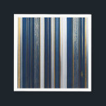 Hanukkah Blues Stripes Blue White Gold Napkins<br><div class="desc">You are viewing The Lee Hiller Photography Art and Designs Collection of Home and Office Decor,  Apparel,  Gifts and Collectibles. The Designs include Lee Hiller Photography and Mixed Media Digital Art Collection http://LeeHiller.com</div>