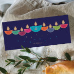 Hanukkah Bowls Menorah Greeting Card<br><div class="desc">Colorful bowls create a menorah celebrating Hanukkah.</div>