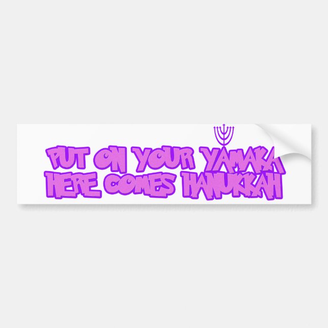 Hanukkah Bumper Sticker (Front)