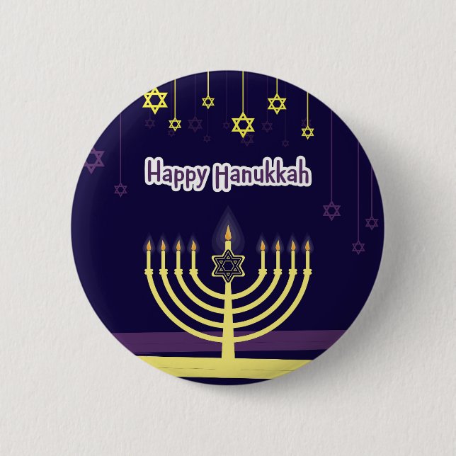  Hanukkah Button (Front)