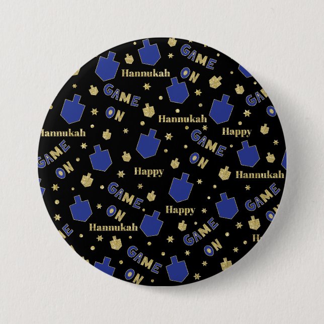 Hanukkah Button, Game ON Button (Front)