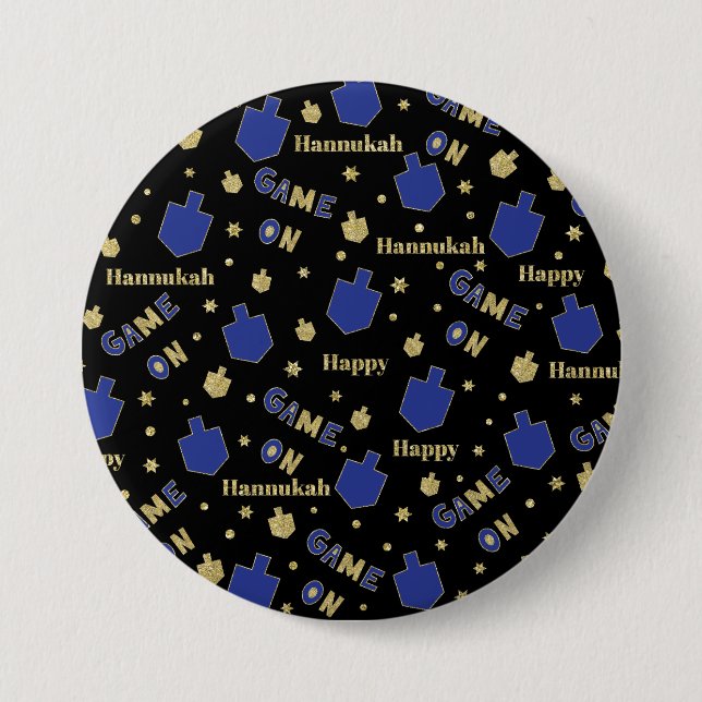 Hanukkah Button, Game On Button (Front)