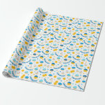 Hanukkah Cakes Wrapping Paper<br><div class="desc">All The Trimmings For A Hanukkah Celebration</div>