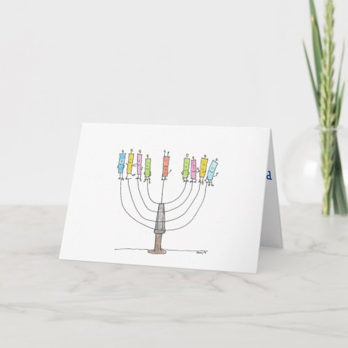 Hanukkah Candles Card