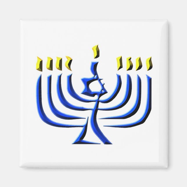 Hanukkah Candles Magnet (Front)