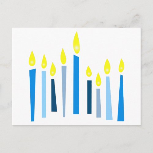 Hanukkah Candles Postcard