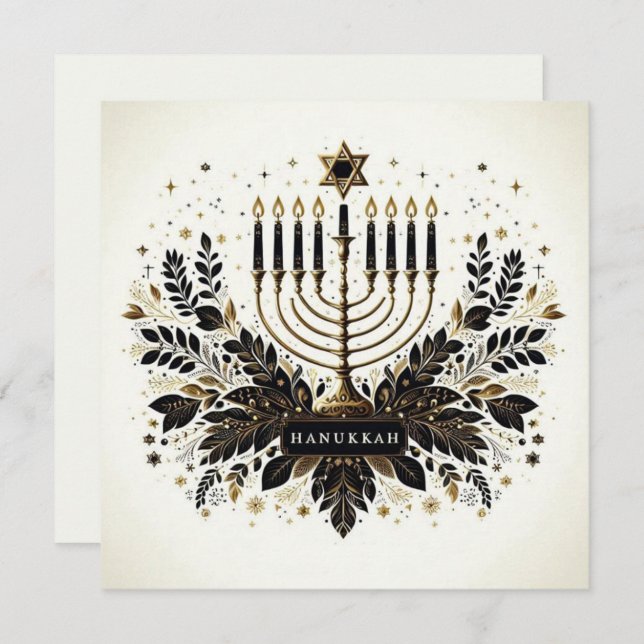 Hanukkah  card (Front/Back)