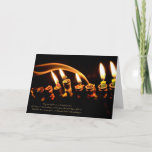 Hanukkah Cards<br><div class="desc">Front Reads: May our light never be extinguished and may our hearts always seek to shine His light before all men. Until this time comes again,  Shanah habah b'Yerushalayim. Inside is blank.</div>