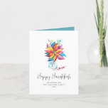 Hanukkah Cards Rustic Colorful Poinsettia<br><div class="desc">These Hanukkah cards feature a colorful watercolor poinsettia in a canning jar. The words "Happy Hanukkah" are set in trendy script typography. Use the template fields to add your custom information. A rustic and festive choice for the holiday season. Unique art and design by Victoria Grigalunas of Do Tell A...</div>