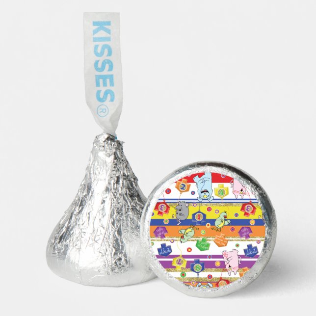 Hanukkah Cat and Friends Fun Hershey®'s Kisses® (Front)