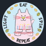 Hanukkah CAT Stickers "Light, Eat, Spin, Repeat"<br><div class="desc">Hanukkah/Chanukah CAT Holiday stickers, "Light, Eat, Spin, Repeat" Anyway I spell it, Chanukah is one of my favorite holidays. Have fun using these stickers as cake toppers, gift tags, favor bag closures, or whatever rocks your festivities! Thanks for stopping and shopping by! Your business is very much appreciated! Happy Hanukkah!...</div>
