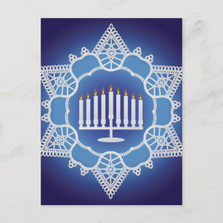 Hanukkah Celebration - Elegant Design Postcard