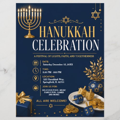 Hanukkah Celebration Flyer