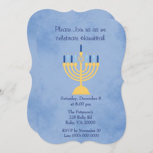Hanukkah Celebration Party Invitation