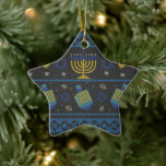 hanukkah ceramic ornament<br><div class="desc">Happy Hanukkah
Judaism 
Hebrew
Jews

hanukkah,  jewish,  christmas,  chanukah,  holiday,  funny,  jew,  happy hanukkah,  menorah,  dreidel,  chanukkah,  israel,  hebrew,  star of david,  winter,  hannukah,  holidays,  judaism,  american flag,  birthday,  kwanzaa,  xmas,  movie,  cute,  womens,  nice,  festive,  jewish christmas,  humorous,  merry</div>