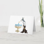 Hanukkah - Chanukah card<br><div class="desc">no really there skirts are kinda long and if they get to close to a candle they go. FOOSSHHH!!!!  then look like Chihuahuas. BUT EVEN SO!  THESE TWO ARE PRECARIOUSLY WISHING YOU A BLESSED AND HAPPY FESTIVAL OF THE LIGHTS.</div>
