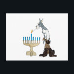Hanukkah - Chanukah card<br><div class="desc">no really there skirts are kinda long and if they get to close to a candle they go .. FOOSSHHHH!!!! then look like Chihuahuas . BUT EVEN SO! THESE TWO ARE PRECARIOUSLY WISHING YOU A BLESSED AND HAPPY FESTIVAL OF THE LIGHTS .</div>
