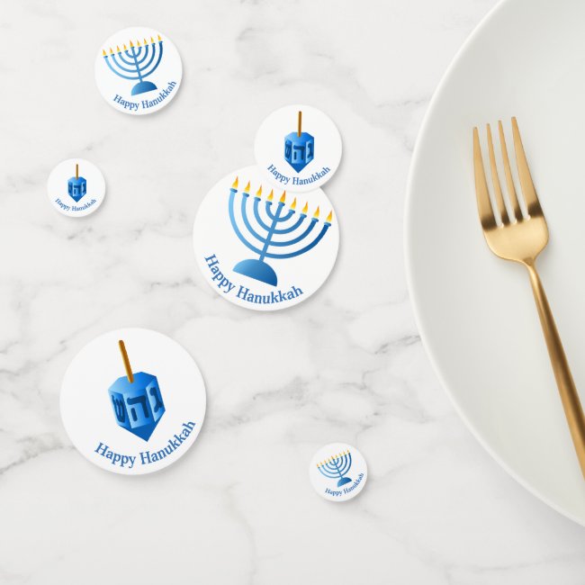 Hanukkah Chanukah Design Table Confetti