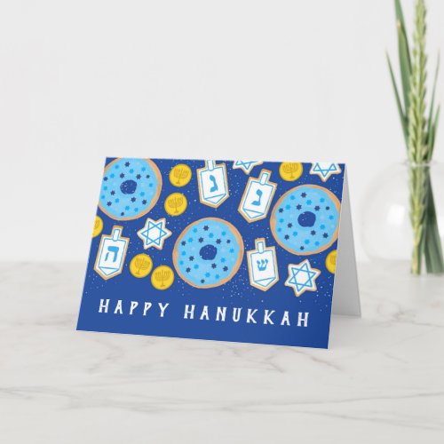 Hanukkah Chanukah Desserts Donuts Cookies Card