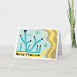 Hanukkah/Chanukah Greeting Card/Envelope Blue/Gold Holiday Card<br><div class="desc">Hanukkah/Chanukah Greeting Card with White Envelope Blue/Gold. Designed with menorahs, dreidels and stars of Davids in a background of golds and blues. Personalize by deleting, "Happy Chanukah" and choosing your favorite font style, color, size and wording . Use the blank inside page to express your best wishes for a wonderful...</div>