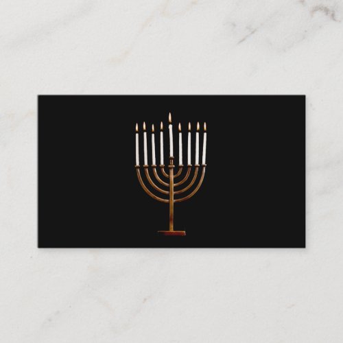 Hanukkah Chanukah Hanukah Hannukah Menorah Candles Business Card Templates