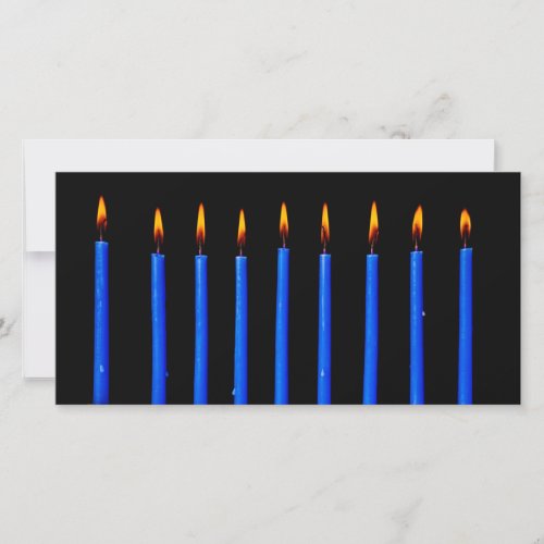 Hanukkah Chanukah Hanukah Hannukah Menorah Candles Holiday Card