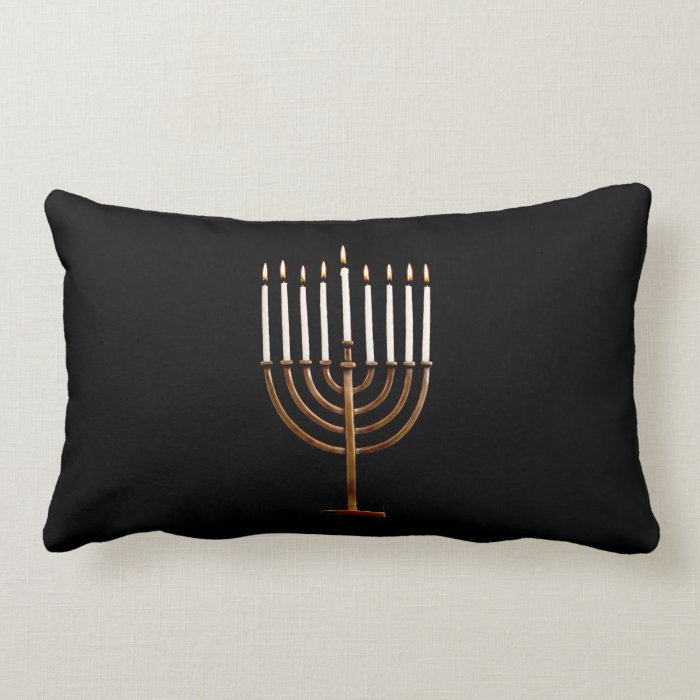 Hanukkah Chanukah Hanukah Hannukah Menorah Candles Lumbar Pillow Zazzle