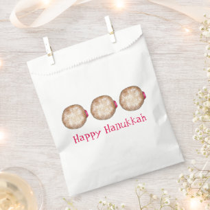 Hanukkah Chanukah Jewish Holidays Jelly Doughnut Favor Bag