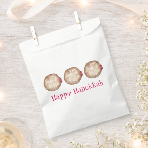 Hanukkah Chanukah Jewish Holidays Jelly Doughnut Favor Bag