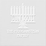Hanukkah Chanukah Lit Menorah #2 Family Name Embosser<br><div class="desc">Hanukkah Chanukah Lit Menorah #2 Family Name Embosser  ========</div>