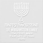Hanukkah Chanukah Lit Menorah #31L Name Address Embosser<br><div class="desc">Happy Hanukkah Chanukah Lit Menorah #31L Name Return Address ========</div>