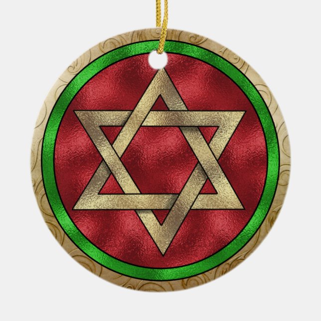 Hanukkah - Chanukah Star of David Ornament (Front)