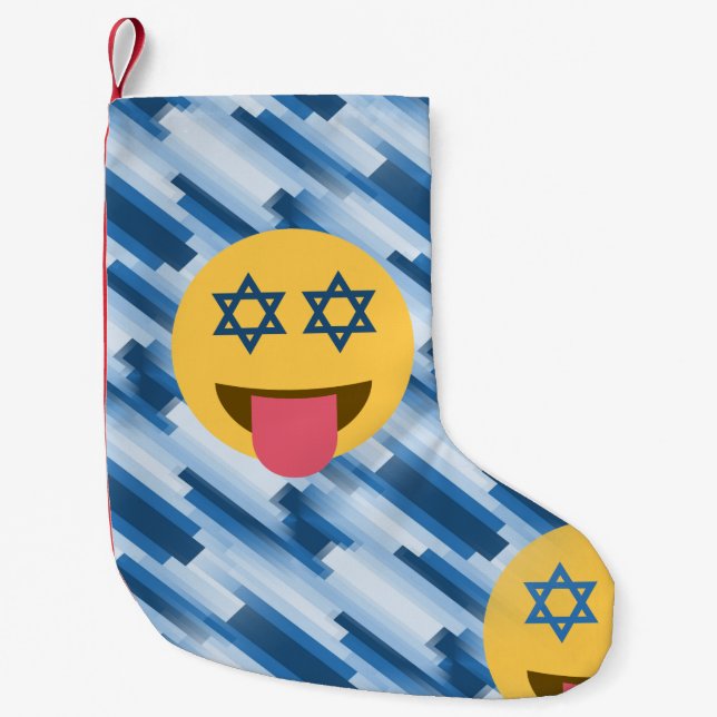 hanukkah chanukkah emoji christmas stocking xmas (Front)