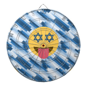 hanukkah chanukkah emoji dartboard with darts