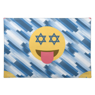 hanukkah chanukkah emoji placemat