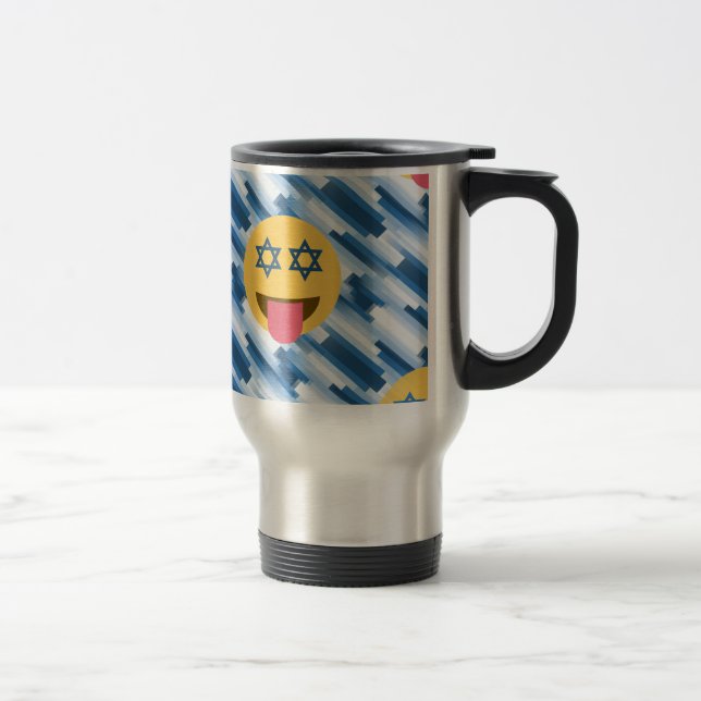 hanukkah chanukkah emoji travel mug (Right)