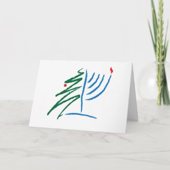 Hanukkah/christmas Card by OurJewishCommunity at Zazzle