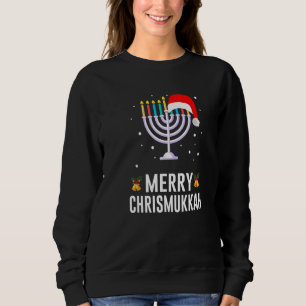 Hanukkah Christmas Merry Happy Chrismukkah Jewish Sweatshirt