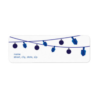Hanukkah & Christmas Return Address Labels