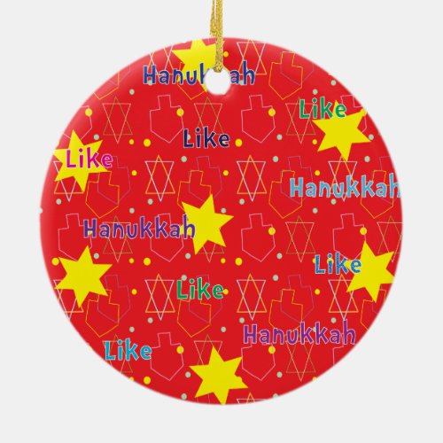 Hanukkah Circle Ornament