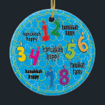 Hanukkah Circle Ornament<br><div class="desc">Hanukkah Circle Ornament.</div>