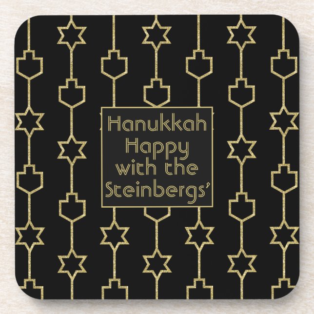 Hanukkah Coasters Hanukkah Charms (Front)