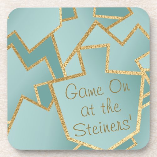 Hanukkah Coasters The New Elegant Turquoise