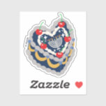 Hanukkah Colored Menorah Vintage Heart Cake Sticker<br><div class="desc">This Hanukkah colored menorah vintage heart cake sticker is perfect to add to anything you can imagine that's in need of some holiday cuteness. For more products with this design feel free to check out my other shops.</div>