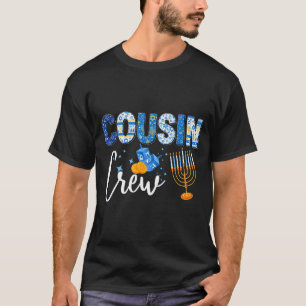 Hanukkah Cousin Crew Matching Family Christmas Paj T-Shirt