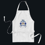 Hanukkah Dancing Dreidels and Jelly Donuts Adult Apron<br><div class="desc">You are viewing The Lee Hiller Designs Collection of Home and Office Decor,  Apparel,  Gifts and Collectibles. The Designs include Lee Hiller Photography and Mixed Media Digital Art Collection. You can view her Nature photography at http://HikeOurPlanet.com/ and follow her hiking blog within Hot Springs National Park.</div>
