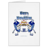 Hanukkah Dancing Dreidels and Jelly Doughnuts (Front)